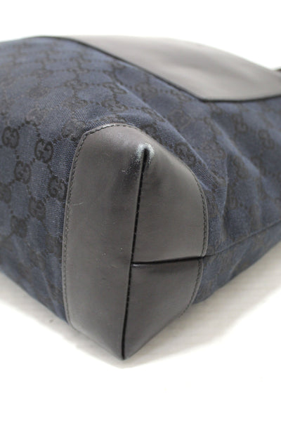Gucci Black GG Fabric Canvas Tote Bag