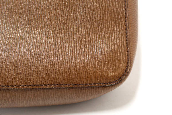 Salvatore Ferragmo Brown Leather Briefcase Work Bag
