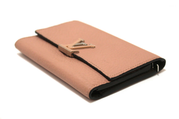 Louis Vuitton Magnolia Pink Taurillon Leather Capucines Compact Wallet