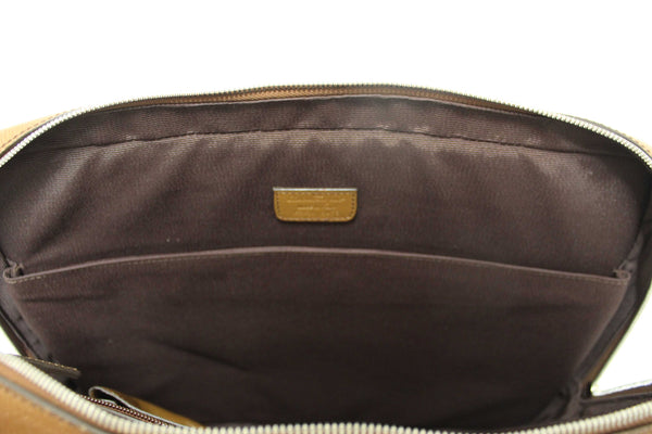 Salvatore Ferragmo Brown Leather Briefcase Work Bag