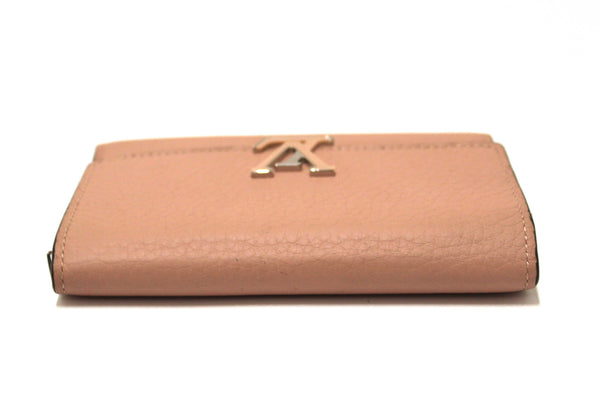 Louis Vuitton Magnolia Pink Taurillon Leather Capucines Compact Wallet