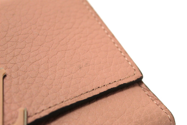 Louis Vuitton Magnolia Pink Taurillon Leather Capucines Compact Wallet