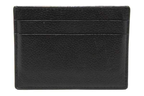 NEW  Balenciaga Black Small Grain Calfskin Leather Cash Card Holder