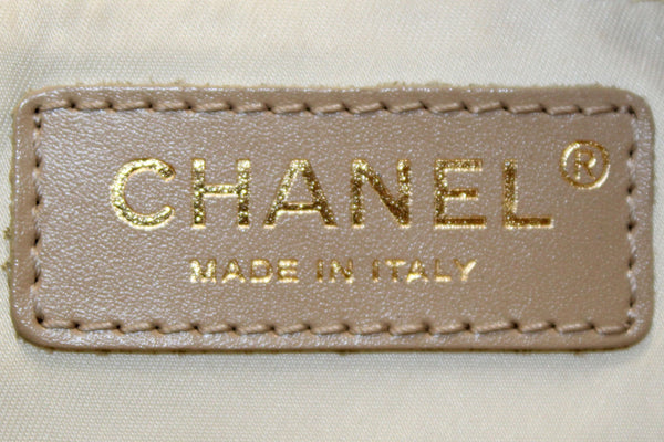 Chanel Vintage Beige CC Canvas Bowling Bag