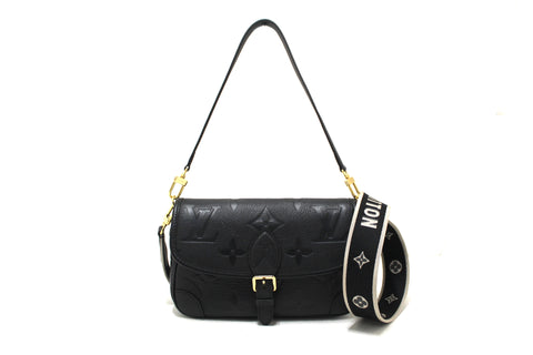 Louis Vuitton Black Monogram Empreinte Diane Shoulder and Cossbody Bag