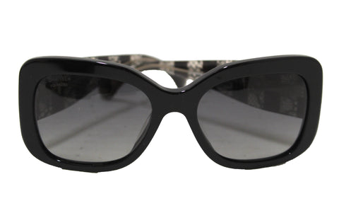 Chanel Black Lace Effect Sunglasses | Italystation.com - Shop Now at italystation.com