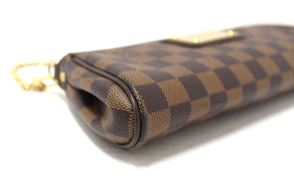 Louis Vuitton Damier Ebene Canvas Eva Clutch Bag