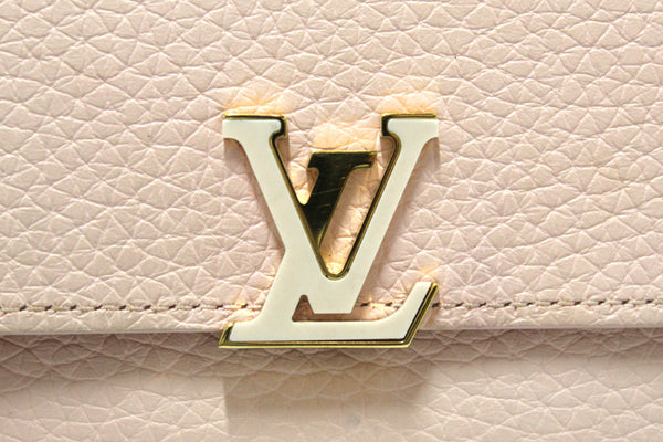Louis Vuitton Pink Jasmin Taurillon Leather Capucines Compact Wallet