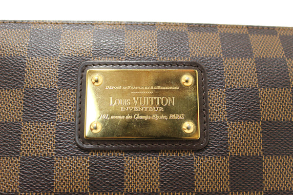 Louis Vuitton Damier Ebene Canvas Eva Clutch Bag