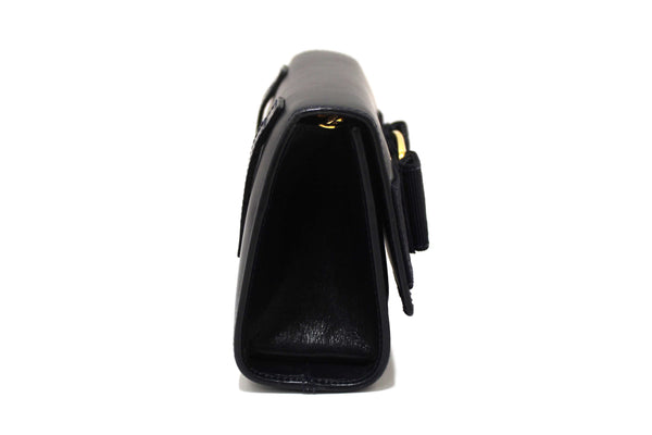 Salvatore Ferragamo Blue Leather Miss Vera Mini Bag