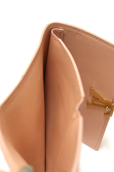 Louis Vuitton Pink Jasmin Taurillon Leather Capucines Compact Wallet