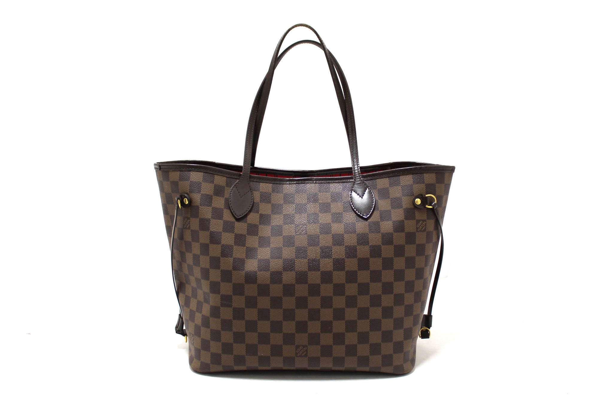 Louis Vuitton Damier Canvas Neverfull MM Shoulder Tote Bag