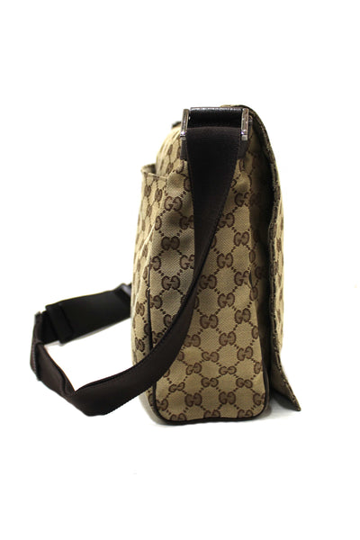 Gucci GG Monogram Flap Messenger Bag 145861