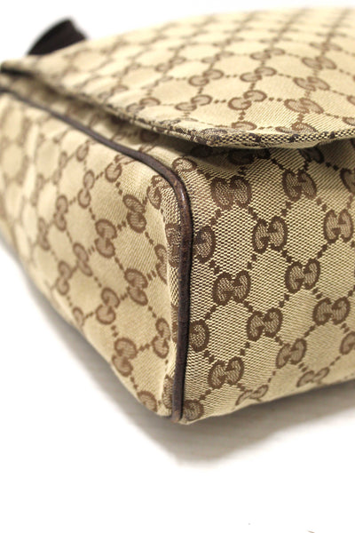 Gucci GG Monogram Flap Messenger Bag 145861