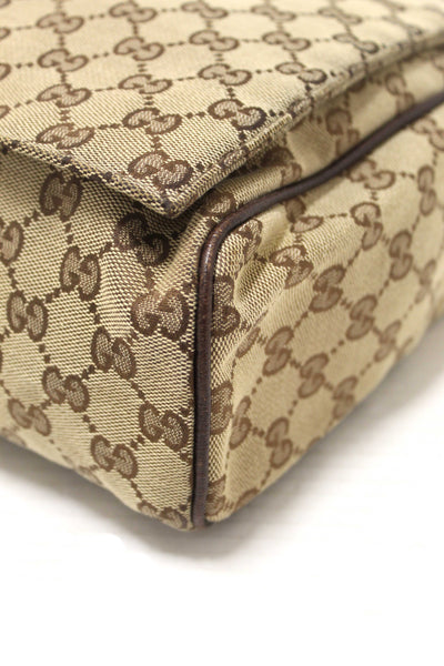 Gucci GG Monogram Flap Messenger Bag 145861