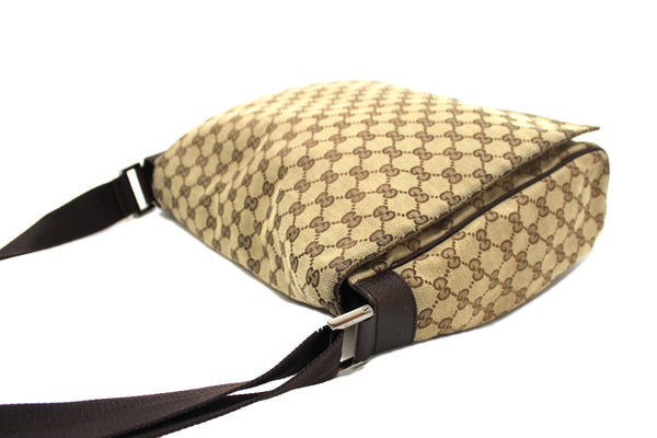 Gucci GG Monogram Flap Messenger Bag 145861