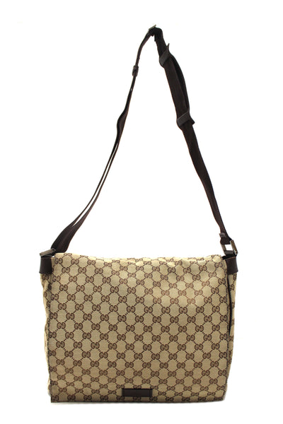 Gucci GG Monogram Flap Messenger Bag 145861