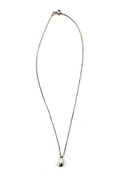 Tiffany & Co. Sterling Silver Teardrop Pendant Necklace