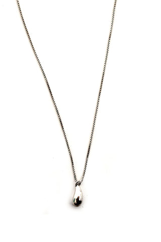 Tiffany & Co. Sterling Silver Teardrop Pendant Necklace