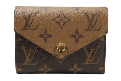 Louis Vuitton Classic Monogram and Monogram Reverse Canvas Victorine Wallet