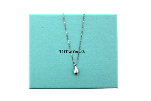 Tiffany & Co. Sterling Silver Teardrop Pendant Necklace