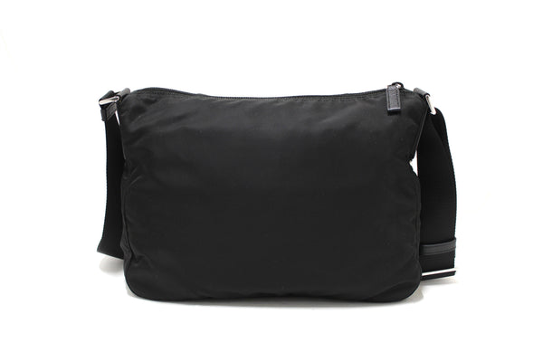 Prada Black Nylon Messenger Bag