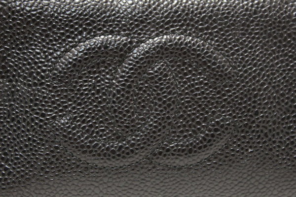 Chanel Vintage CC Black Caviar Leather Small Party Mini Shoulder Bag