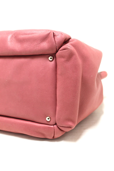 Chanel Pink Lambskin Leather Shoulder Bag