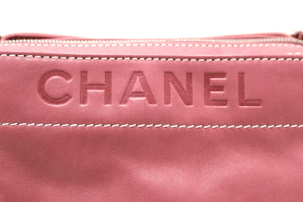 Chanel Pink Lambskin Leather Shoulder Bag