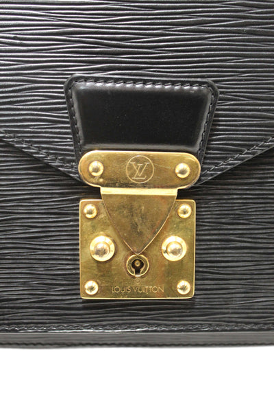 Louis Vuitton Black Epi Leather Monceau Bag