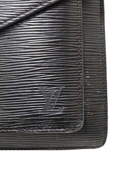 Louis Vuitton Black Epi Leather Monceau Bag
