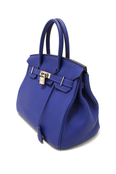 Hermes Bleu  Electrique Togo Leather Birkin 30 Handbag