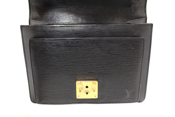 Louis Vuitton Black Epi Leather Monceau Bag
