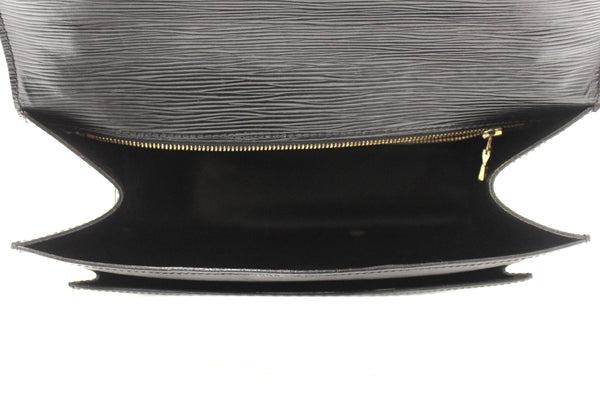 Louis Vuitton Black Epi Leather Monceau Bag