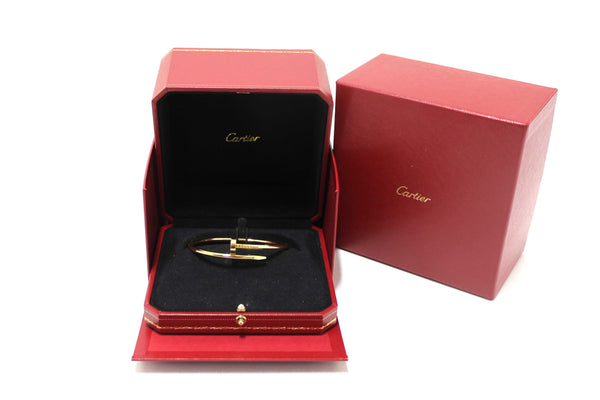 Cartier 18K Yellow Gold Classic ModelJuste Un Clou Bracelet Size 18