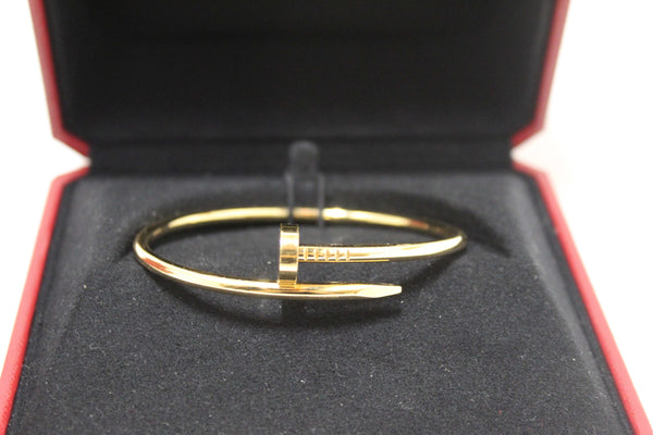 Cartier 18K Yellow Gold Classic ModelJuste Un Clou Bracelet Size 18