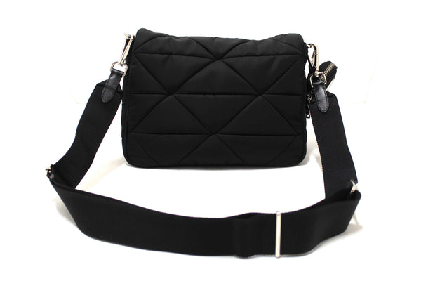Prada Black Re-Nylon Padded Shoulder Bag