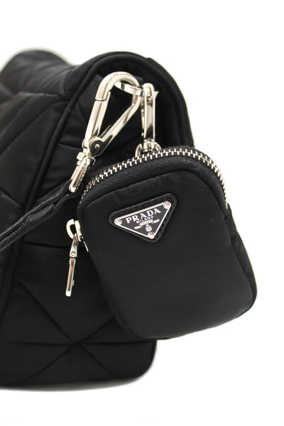 Prada Black Re-Nylon Padded Shoulder Bag