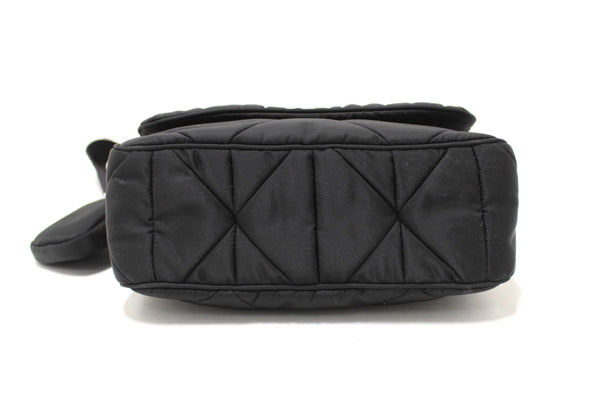 Prada Black Re-Nylon Padded Shoulder Bag