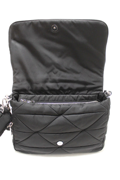 Prada Black Re-Nylon Padded Shoulder Bag
