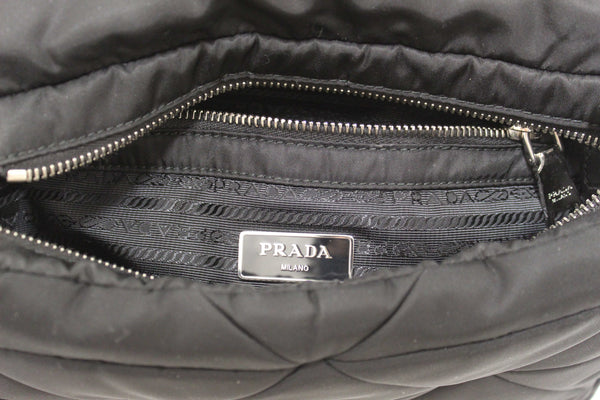 Prada Black Re-Nylon Padded Shoulder Bag