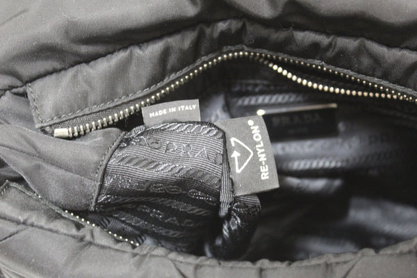 Prada Black Re-Nylon Padded Shoulder Bag