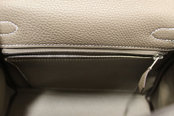 Hermes Etoupe Togo Leather Retourne Kelly 25 Handbag/Shoulder Bag