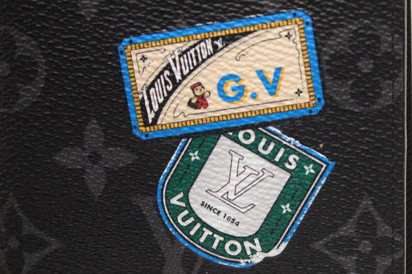 Louis Vuitton Monogram Eclipse Canvas Passport Cover Holder