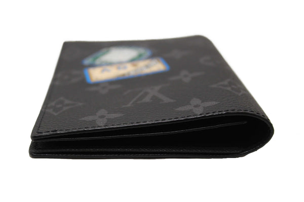 Louis Vuitton Monogram Eclipse Canvas Passport Cover Holder