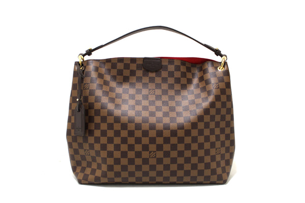 Louis Vuitton Damier Ebene Graceful MM Hobo Shoulder Bag