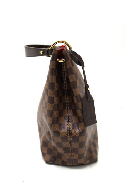 Louis Vuitton Damier Ebene Graceful MM Hobo Shoulder Bag