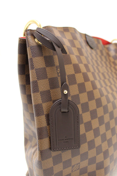 Louis Vuitton Damier Ebene Graceful MM Hobo Shoulder Bag