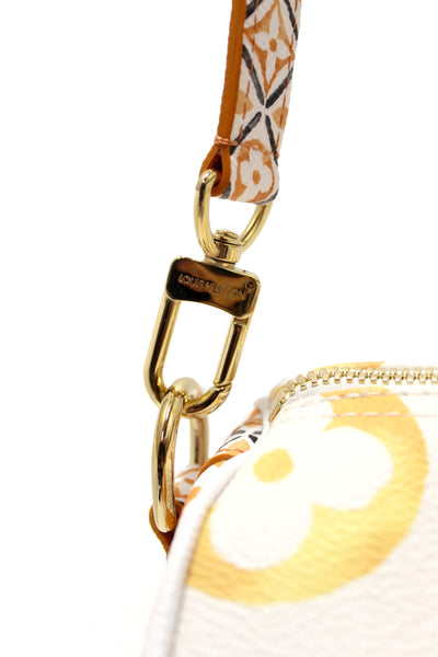 NEW Louis Vuitton Limited Edition Beige/Orange Monogram Giant By The Pool 2.0 Speedy 25 Bandouliere Bag