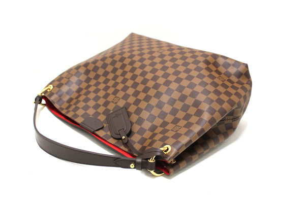 Louis Vuitton Damier Ebene Graceful MM Hobo Shoulder Bag